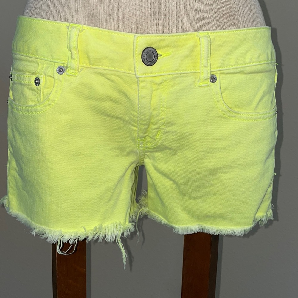 Neon yellow American Eagle Shorts